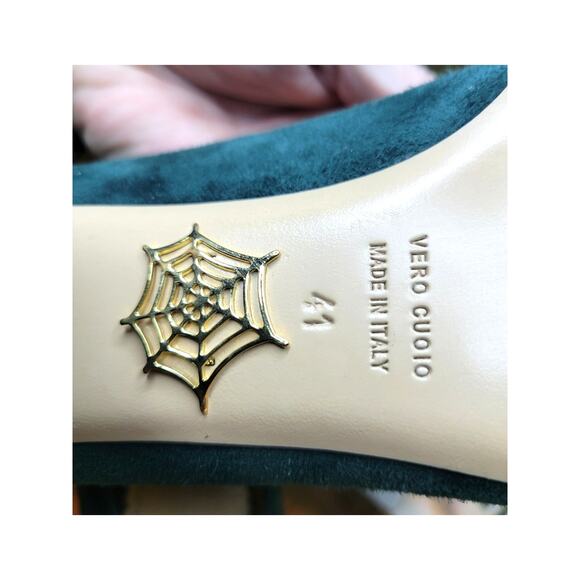 Charlotte Olympia Made in Italy Real Leather Suede Heel - Picture 2 of 6